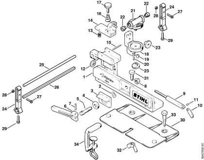 FG 2 FG 2 Afiladora FG 2, Accesorí­es extra de la marca Stihl