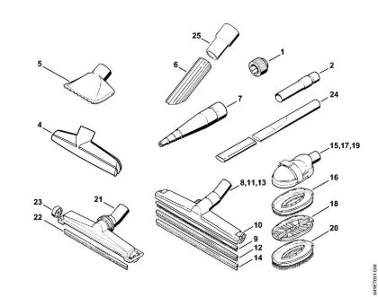 Aspiradores (SE) SE 201 Accesorí­es extra de la marca Stihl