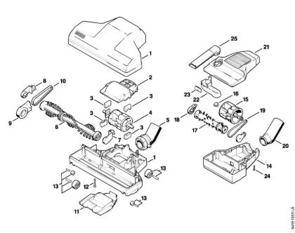Aspiradores (SE) SE 201 Cepillos de turbo-aspiración de la marca Stihl