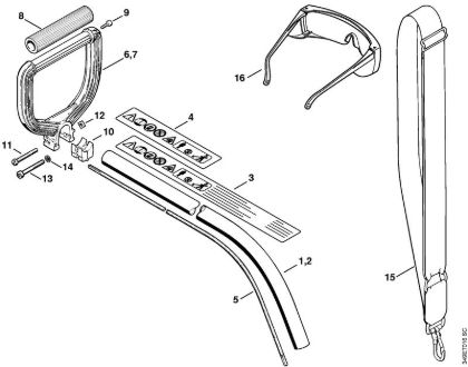 Cortabordes eléctricos (FE, FSE) FE 55 Vástago de la marca Stihl