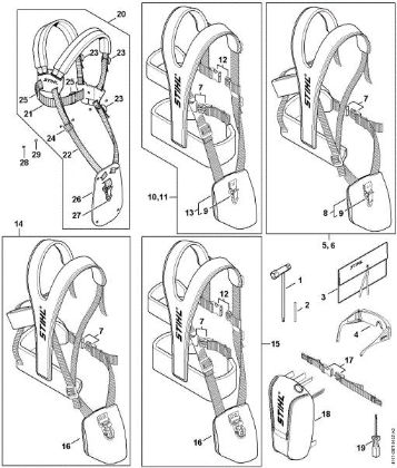 Imagen de Herramientas, Cinturán de porte doble FS 360 C-E