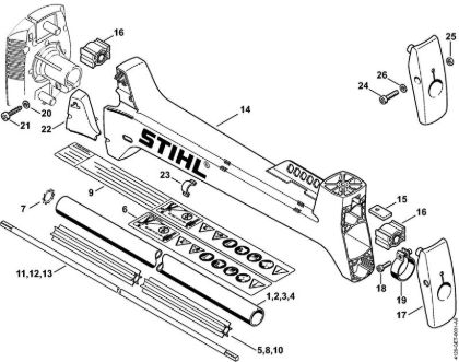 Desbrozadoras (FS) FS 400-K Vástago de la marca Stihl