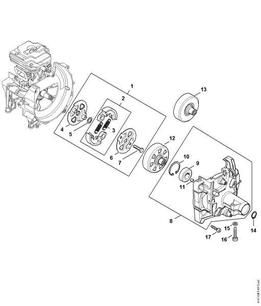 Imagen de Embrague, Carcasa del embrague FS 410 (4147)