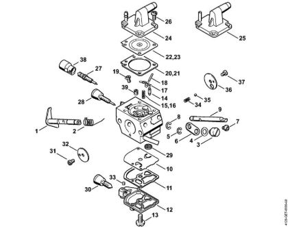 Desbrozadoras (FS) FS 450 Carburador C1Q-S154, C1Q-S94 de la marca Stihl