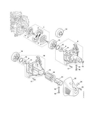 Imagen de Embrague, Carcasa del embrague FS 460 C-EM
