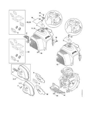 Imagen de Silenciador, Cubierta FS 460 C-EM