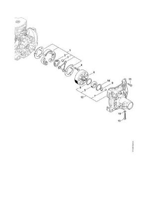 Imagen de Embrague, Carcasa del embrague FS 490 C-EM K