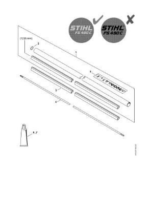 Imagen de Vástago FS 490 C-EM K, FS 490 C-EM KW FS 490 C-EM KW