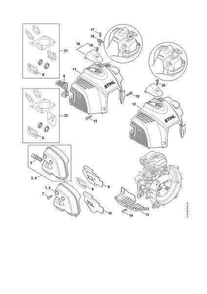 Imagen de Silenciador, Cubierta FS 260 RC-E
