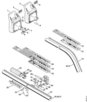 Motoguadañas (FS) FS 36 R Vástago FS 40, FS 44 de la marca Stihl