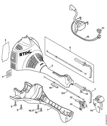 Motoguadañas (FS) FS 38 2-MIX Carcasa del motor de la marca Stihl
