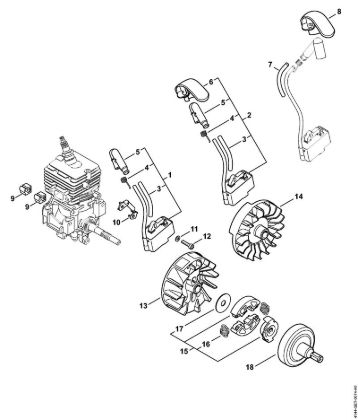 Motoguadañas (FS) FS 40 - 4144 Sistema de encendido, Embrague de la marca Stihl