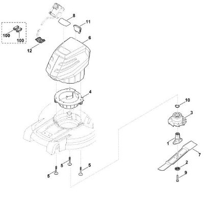 Imagen de D - Motor, cuchilla RMA 443.0 C