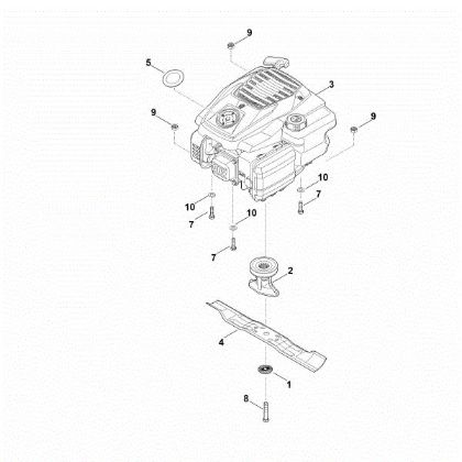 Imagen de D - Motor, cuchilla RM 248.2