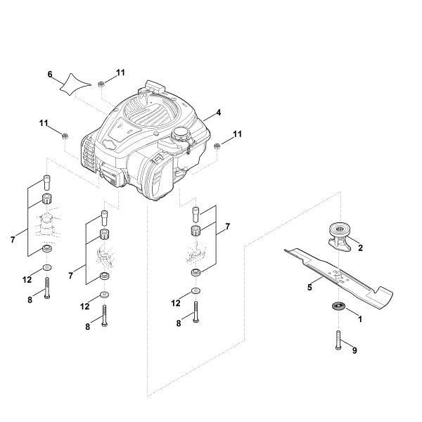 Imagen de D - Motor, cuchilla RM 448.0 T