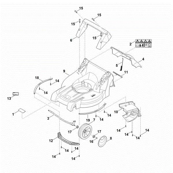 Imagen de B - Carcasa, eje delantero RM 448.0 TX