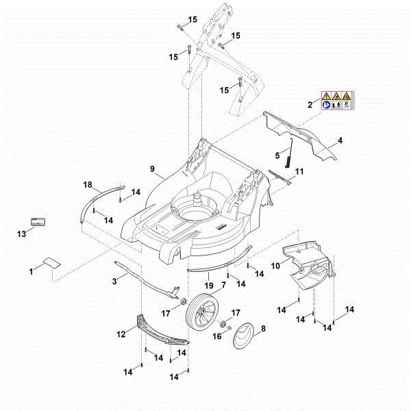 Imagen de B - Carcasa, eje delantero RM 448.1 PC