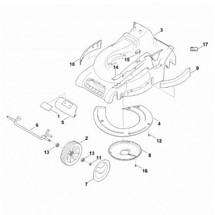 Imagen de D - Carcasa, eje delantero RM 545.0 V