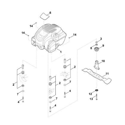 Imagen de F - Motor, cuchilla RM 545.0 VM