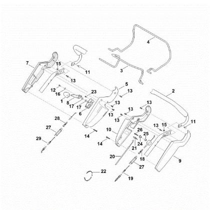 Imagen de A - Parte superior de manillar RM 545.1 V