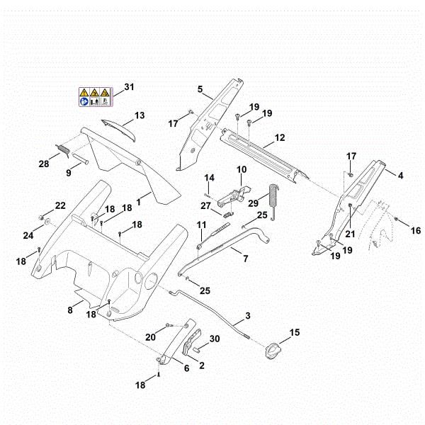 Imagen de C - Bastidor, ajuste de altura RM 545.1 VM