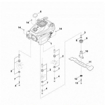 Imagen de F - Motor, cuchilla RM 545.1 VM