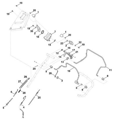 Imagen de A - Parte superior de manillar RM 655.0 YS