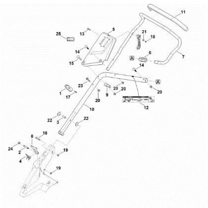 Imagen de B - Parte inferior de manillar RM 655.0 YS