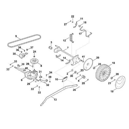 Imagen de E - Eje trasero, caja de cambios RM 655.0 YS