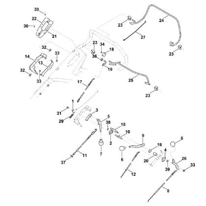 Imagen de A - Parte superior de manillar RM 756.0 GC