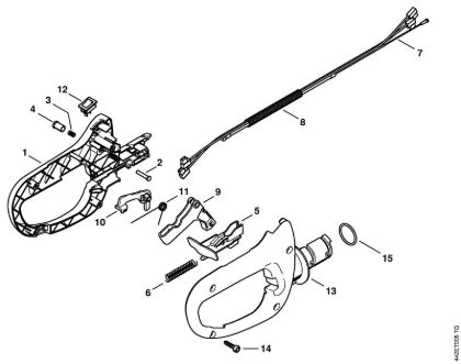 Cortasetos (HS) HS 81 T Empuóadura de mando HS 81 de la marca Stihl