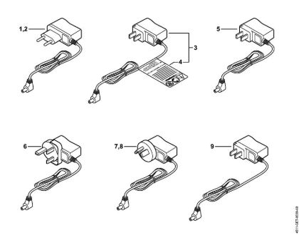 Cortasetos con acumulador (HSA) HSA 45 Cable de carga de la marca Stihl