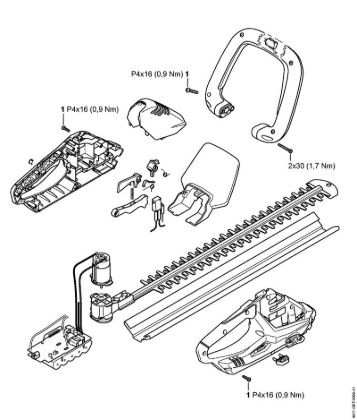 Cortasetos con acumulador (HSA) HSA 45 Pares de apriete de la marca Stihl
