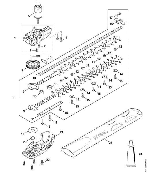 Imagen de Caja reductora, Motor eláctrico, Dispositivo de corte HSA 50.0