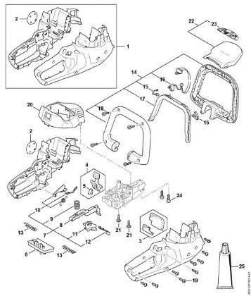 Imagen de Carcasa del motor, Mádulo electránico HSA 50.0