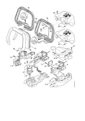 Imagen de Carcasa del motor, Mádulo electránico HSA 94 T
