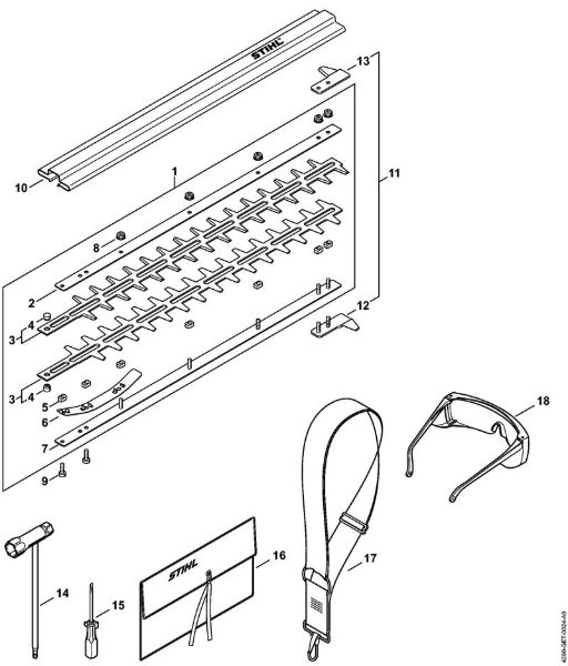 Cortasetos de altura (HL) HL 100 Cuchilla, Herramientas de la marca Stihl