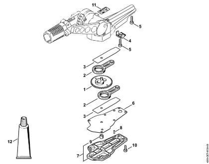 Cortasetos de altura (HL) HL 100 K Engranaje de cuchillas ajustable en 135Â° de la marca Stihl