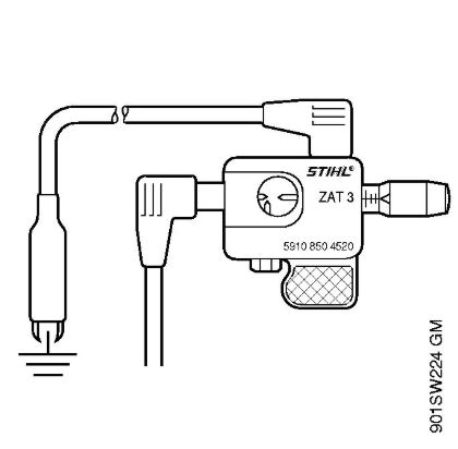 Cortasetos de altura (HL) HL 90 K Comprobador sistema de encendido ZAT 3 de la marca Stihl