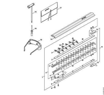 Cortasetos de altura (HL) HL 90 K Cuchilla, Herramientas de la marca Stihl