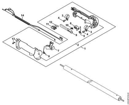Cortasetos de altura (HL) HL 90 K Empuóadura de la marca Stihl