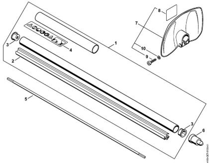 Cortasetos de altura (HL) HL 90 K Vástago, Protector salvamanos de la marca Stihl