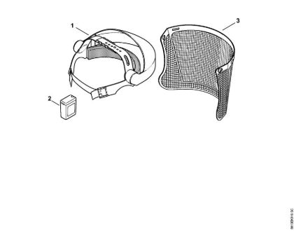 Protectores de la cara y protectores para los oí­dos Combinación de protector para la cara/para los oí­dos, rejilla de metal Combinación de protector para la cara - para los oí­dos rejilla de metal -0512 de la marca Stihl