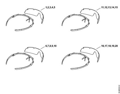 Protectores de la cara y protectores para los oí­dos Gafas protectoras SUPER FIT, naranja Gafas protectoras SUPER FIT de la marca Stihl