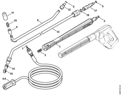 Limpiadora eléctrica de alta presión (RE) RE 116 K Accesorios extra de la marca Stihl