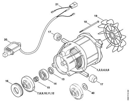 Limpiadora eléctrica de alta presión (RE) RE 116 K Motor eléctrico de la marca Stihl