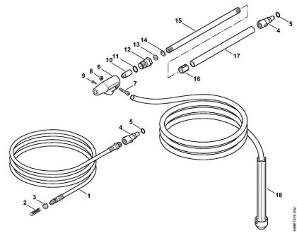 Limpiadora eléctrica de alta presión (RE) RE 142 PLUS Juego para limpiar tuberí­as, Equipo de chorro híºmedo y arena de la marca Stihl