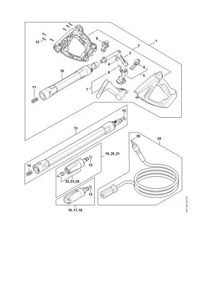 Imagen de Pistola, Tubo para pulverizar RE 150 PLUS