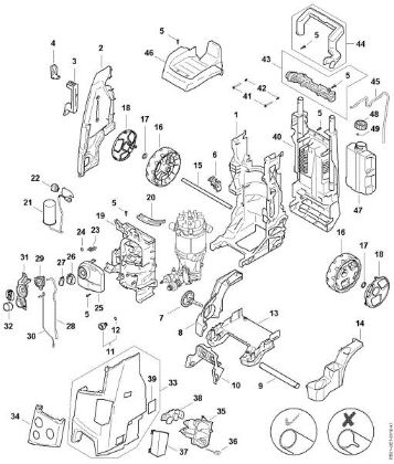 Imagen de Carro, Conduccián de aire, Cubierta de proteccián, Caja del interruptor RE 170 RE 170