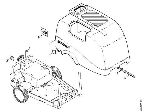 Limpiadora eléctrica de alta presión (RE) RE 520 W Cubierta de la marca Stihl